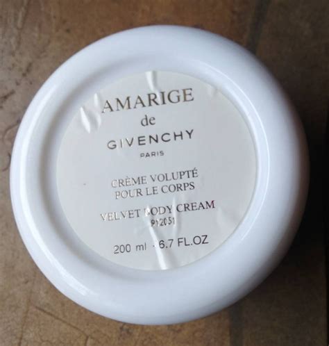 amarige de Givenchy body cream